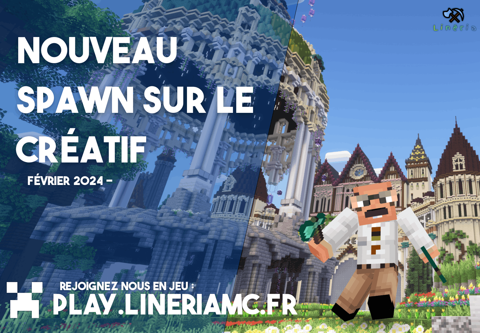 Un spawn flambant neuf pour le serveur CRÉATIF !